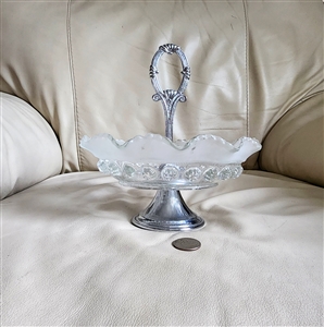 Depression glass bowl serving dish candy tray table setting accessories collectible kitchen display