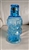 Vintage Indiana Glass Tiara Exclusives blue Jolly Mountaineer decanter with shot glass