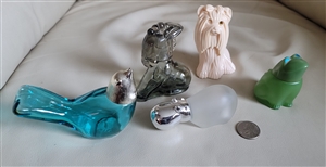 vintage avon animal figural cologne bottle set