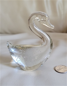 Clear crystal art glass decorative paperweight
