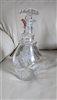 Vintage 1976 Old Grand Dad Bicentennial glass bourbon decanter with engraved eagle and stopper