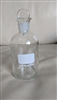 Vintage Wheaton clear glass apothecary bottle with stopper and number two mark on base