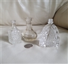 Vintage glass perfume bottles in various design collectible clear design vanity decor