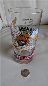 Preowned vintage 1992-1993 Portland Trail Blazers Buck Williams Dairy Queen pint glass