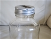 Duraglas clear glass jar Presto lid half gallon kitchen storage  Owen's IL