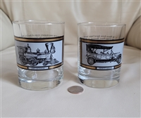 Whiskey tumblers Pierce Arrow and The General