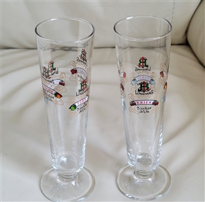 Fluted Belgian Fruit Beer glass by Lindemans