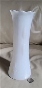 Brody Company milk glass starburst design vase rare find vintage home decor and gift idea