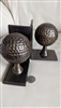 Metal golf balls bookends set of two made in India collectible decor and gift idea for any occasion