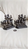 vintage cast iron sailing ship bookends bronze finish