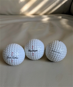 Jack Nicklaus MacGregor 3 golf balls number 2