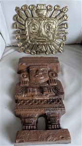 Viracocha deity Maya Burwood wall decor plaques