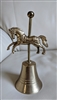 Carousel galloping stallion brass bell home use