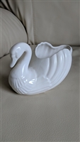 Japanese porcelain swan storage decor Ben Rickert