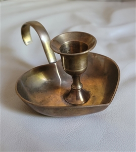 Heart shaped brass single candle holder home decor great display and gift idea