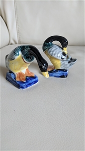 elegant Japanese porcelain ducks gees home decor