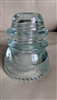 This preowned vintage aqua glass Hemingray 42 utility insulator features a classic bell shape and industrial design