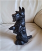Cast Iron black cute Scottish Terrier doorstop