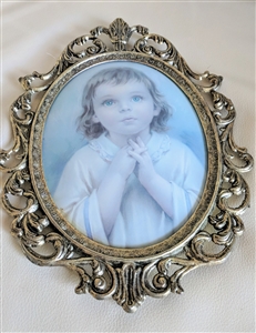 Vintage picture frame wall decor beveled glass