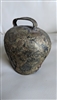 Antique hand forged brass bell with iron elements farmhouse animal bell home decor