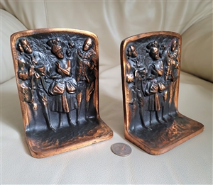 Vintage Copper accent set of two bookends