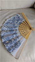Asian handmade hand fan in floral design daily use