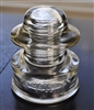 This preowned vintage Armstrong 51-C1 clear glass utility insulator features its classic industrial embossed design
