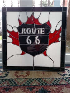 ROUTE 66 acrylic glass mosaic design hanging décor