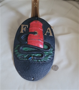 Fireman Insurance FA cast iron wall display