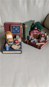 vintage school teacher theme composite bookends