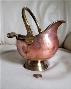 Antique copper and brass handcrafted storage