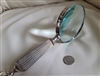 Magnifying glass large silver plated encasing vintage home decor desk display and gifts for any occasion