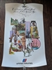 Original 1975 United Air Lines Poster Celebrating a Proud Land Born 200 Years Ago