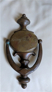 Antique brass bronze door knocker English collectible home decor housewarming gift idea