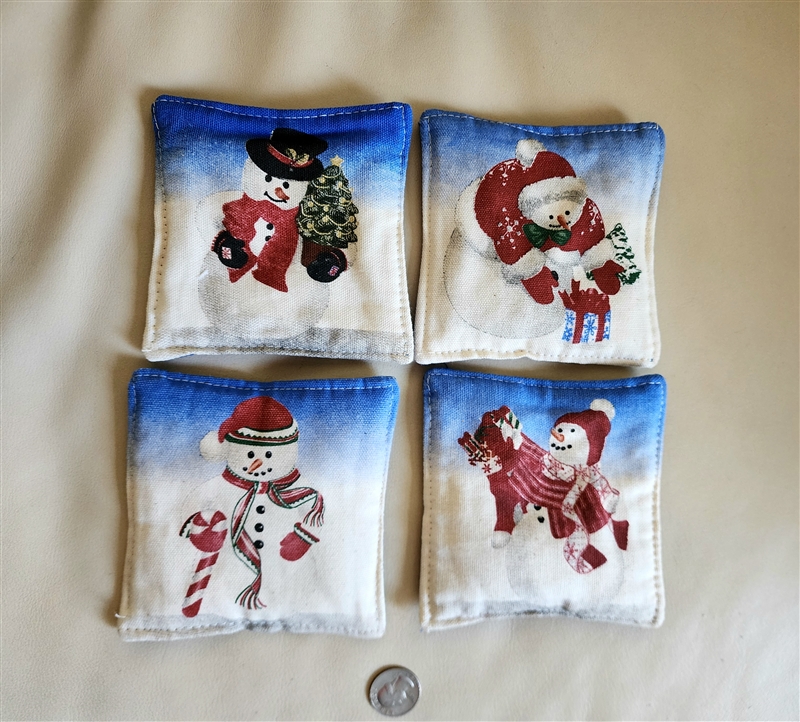 Spiced Apple Pie scented mug mats coasters set by Harry and David  table setting accessories