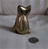 Leonard Silver MFG Co, Solid Brass long ear dog paperweight.