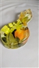 Spoon Rest vintage acrylic Lucite in clear coat with fruit background kitchen accessory decor.