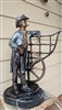 Sculpture Vintage Trinx Ethelann Old West Cowboy Bronze Marble Base