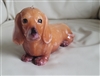 Large vintage Dachshund 10 inch long candle