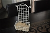 Metal wall hanger with basket, Farmhouse decoration home decor and storage.