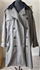 Vintage Lauren Ralph Lauren mens olive green trench coat size 42R with lining