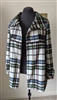 Wool Blend Coat Women's BB Dakota Vintage Plaid Jacket Size Small