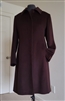 jones new york women's wool and angora coat size 14 brown vintage 1990s