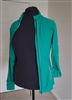 Activewear Jacket Women's Kirkland Signature Green Zip Hip Length Size Small