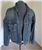 levi strauss men's denim jacket blue size large 1996 in dark denim with intentional distress