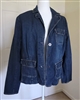 Denim Jacket Women's St. John's Bay City Chic Hip Length Size Large