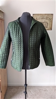 Great Northwest INDIGO hunter green women jacket M elegant vintage jacket pockets short design