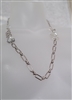 preowned vintage shimmering chain links and faceted clear beads necklace