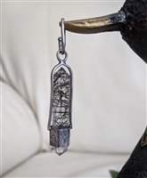 Handcrafted Tourmilited healing Quartz pendant