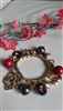 vintage charm bracelet boho gold stretch hearts doves full of love jewelry accessories